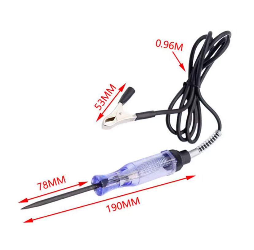 Digital Long Probe Pen Light Bulb 6V 12V 24V DC Car Truck Voltage Circuit Tester Automobile Repair Diagnostic Tools