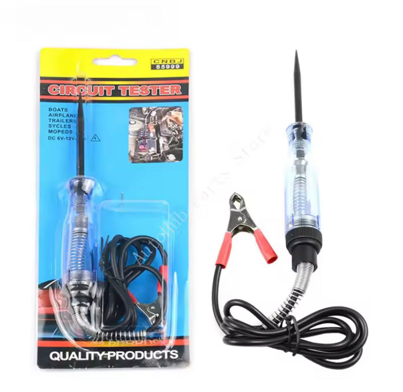 Digital Long Probe Pen Light Bulb 6V 12V 24V DC Car Truck Voltage Circuit Tester Automobile Repair Diagnostic Tools