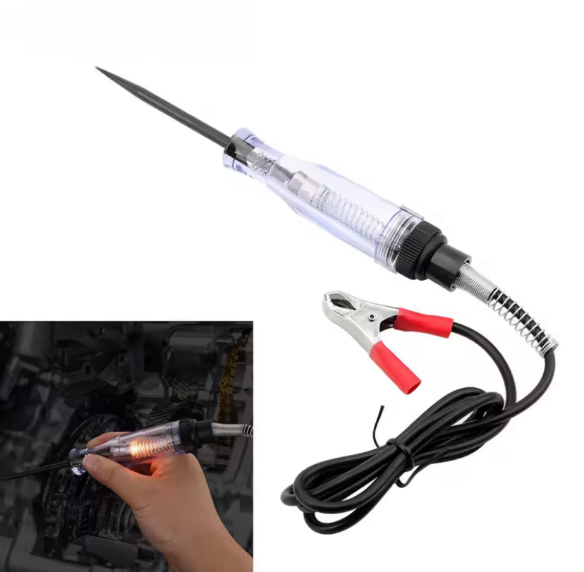 Digital Long Probe Pen Light Bulb 6V 12V 24V DC Car Truck Voltage Circuit Tester Automobile Repair Diagnostic Tools