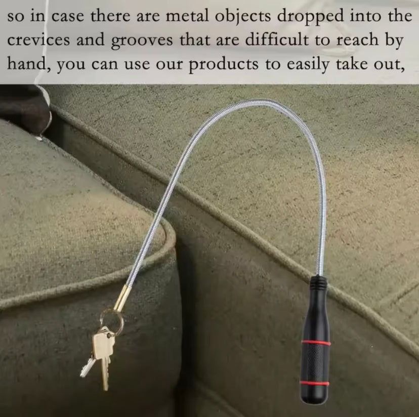 2PCS Strong Magnetic Pick Up Tool Flexible Magnet Spring Grip Grabber Hand Tools for Picking Up Nut Bolt Adjustable Pickup Rod Stick