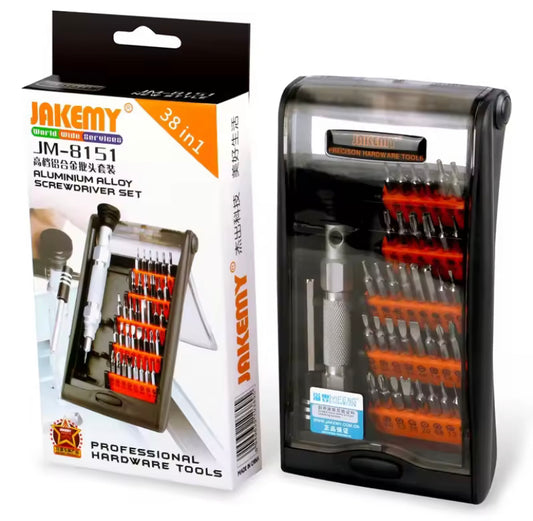 JAKEMY JM-8151 Precision Magnetic Screwdriver Set Hex Torx Bits Screwdriver Kit for Moblie Phone Computer Repair Hand Tools