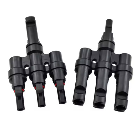 1 Pair T3 Male&Femal Branch PV Solar panel Cable Connectors 30A 1000V Electrical Photovoltaic Panel Wire  Connector