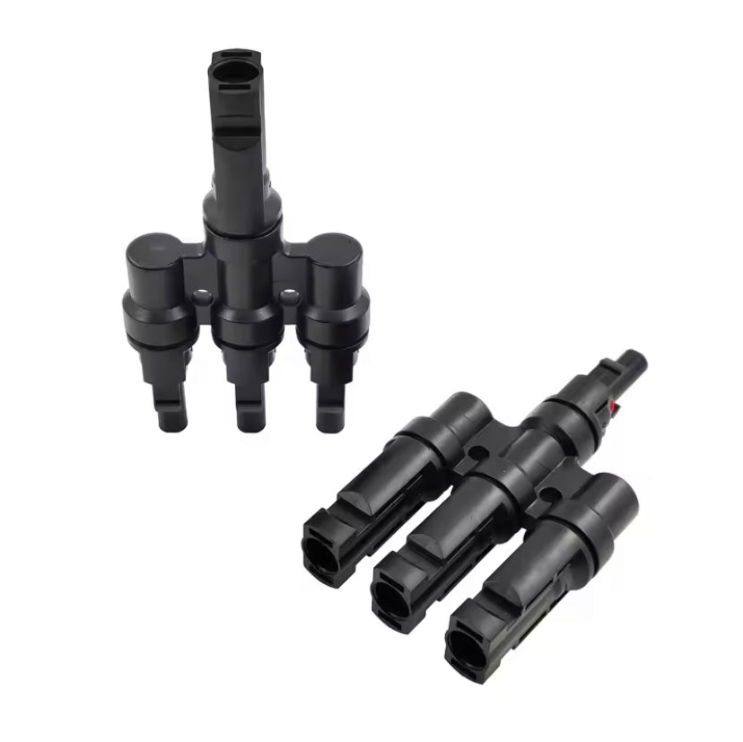 1 Pair T3 Male&Femal Branch PV Solar panel Cable Connectors 30A 1000V Electrical Photovoltaic Panel Wire  Connector