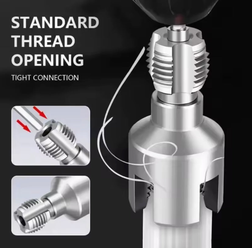 3PCS Pipe Thread Cutting Tool For 1/2 and 3/8 inch  Integrated Internal & External Pipe Threading Tool Electric Drill Compatible PVC Pipe Threader Kit