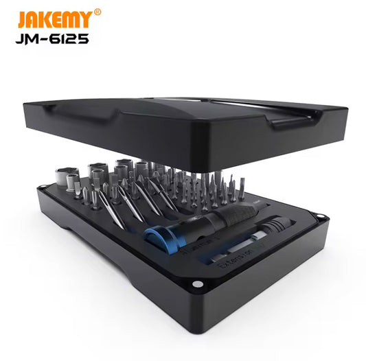 JAKEMY JM-6125 Precision Magnetic Screwdriver Set for Mobile Phone Computer Watch Electronic Repair Tools Kit