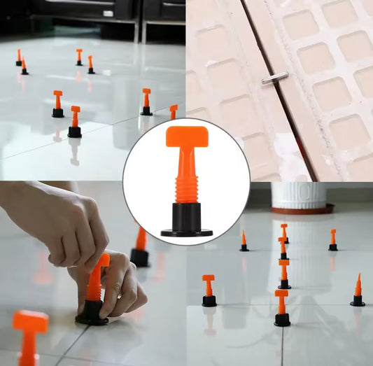 50PCS Floor Tile Leveling System Clips Spacers Porcelain Ceramic Leveler Kit For Tile Laying Wall Fixing Construction Tools