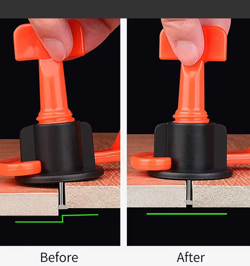 51-204Pcs Floor Tile Leveling System Clips Spacers Porcelain Ceramic Leveler Kit For Tile Laying Wall Fixing Construction Tools
