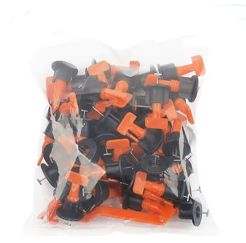 51-204Pcs Floor Tile Leveling System Clips Spacers Porcelain Ceramic Leveler Kit For Tile Laying Wall Fixing Construction Tools