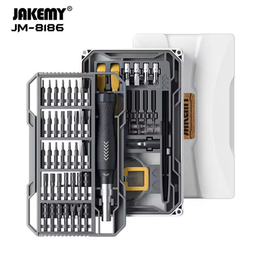 JAKEMY JM-8186 Magnetic Screwdriver Set with Replaceable Driver Bits for Mobile Phone Computer Electronic Home Repair Hand Tools