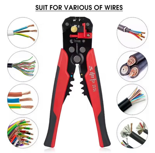 Professional Electrician Wire Tool Cable Wire Stripper Cutter Crimper Automatic Crimping Stripping Plier