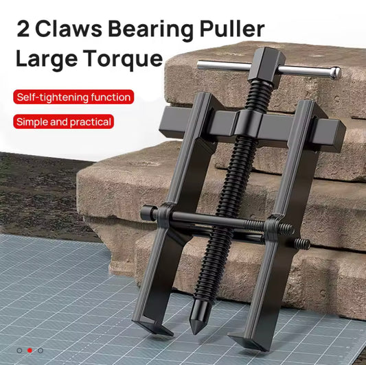 2 Jaws Pulley Puller Tool Adjustable | Chrome Vanadium Steel Bearing Gear Puller Set Hand Remover Tool Pump Pulley Remover for Wheel, Motorcycle, Bearings, Gears