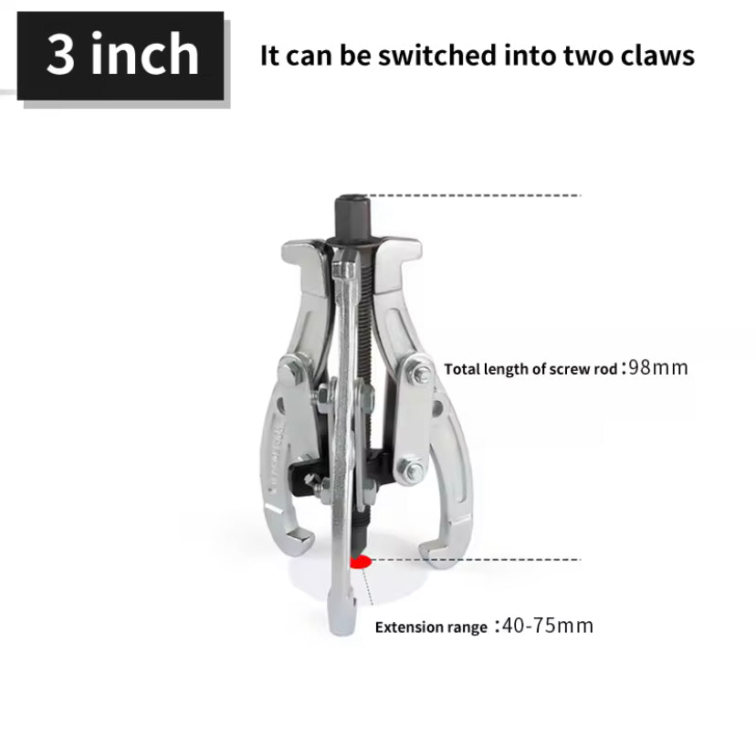 3" 4" 6" inch Heavy Duty Three-jaw Puller 3 Legs Bearing Removal Tool Hub Auto Gear Puller Triangle Small Puller
