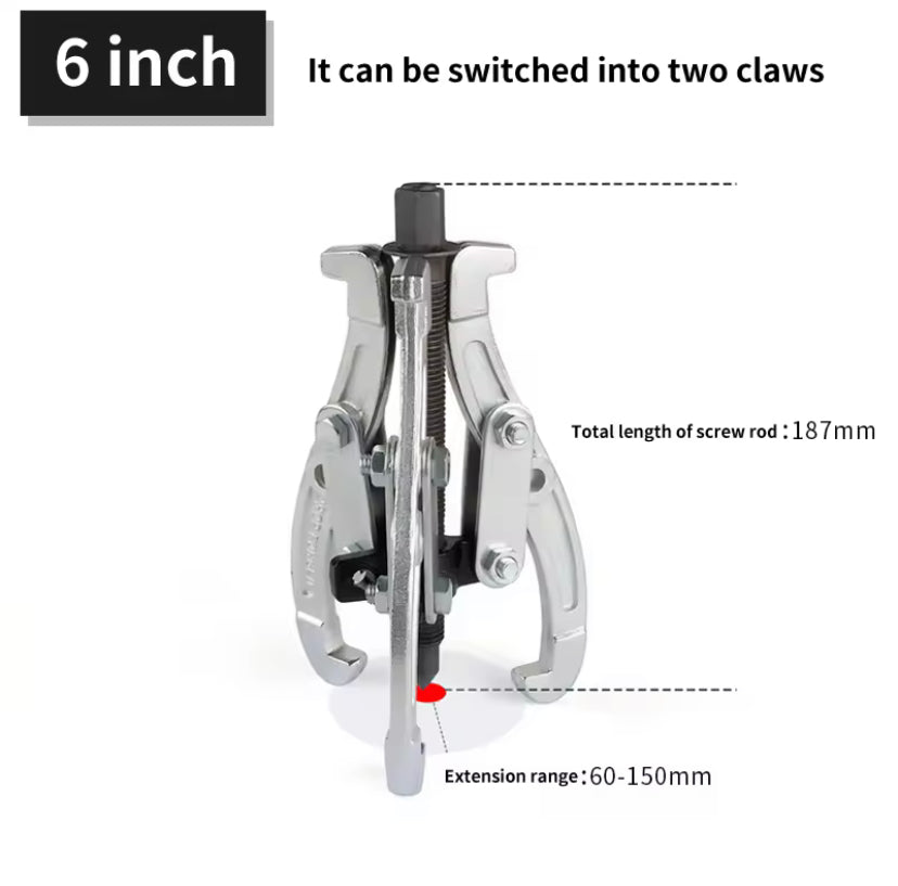3" 4" 6" inch Heavy Duty Three-jaw Puller 3 Legs Bearing Removal Tool Hub Auto Gear Puller Triangle Small Puller