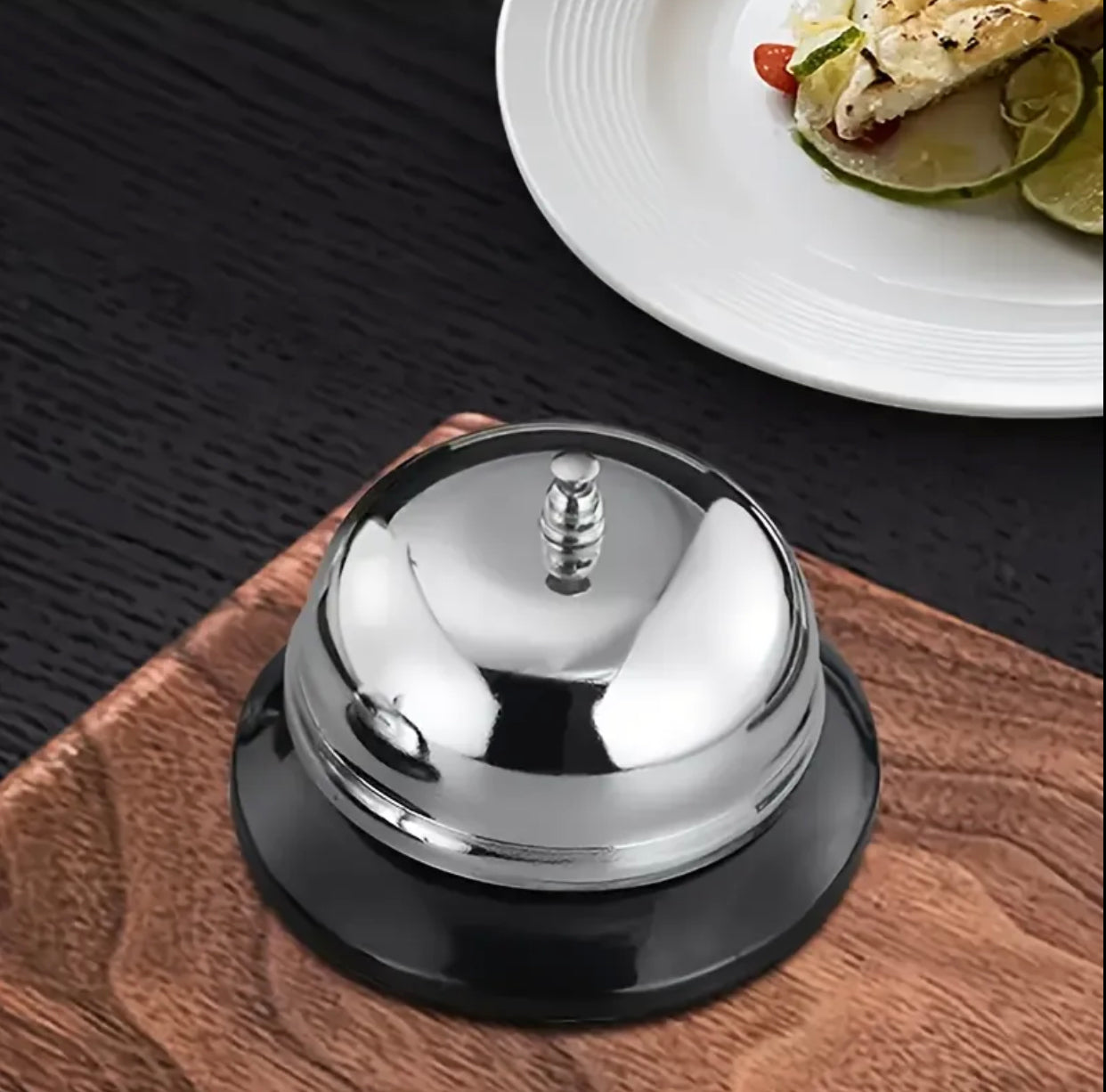 2 PCS Stainless Steel Counter Service Bell, Loud and Clear Ring, Hotel Reception, Restaurant, Kitchen, Store, School
