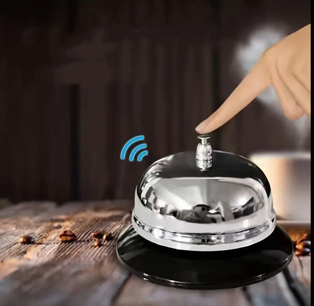 2 PCS Stainless Steel Counter Service Bell, Loud and Clear Ring, Hotel Reception, Restaurant, Kitchen, Store, School
