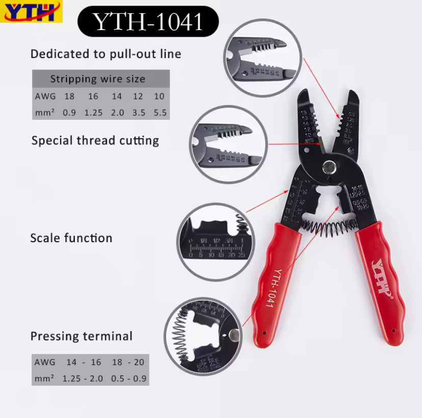 Multifunction 2 in 1 Wire Stripper Stripping Cable Insulation Removal For Electrician Side Cutting Trimming Pliers Hand Tools