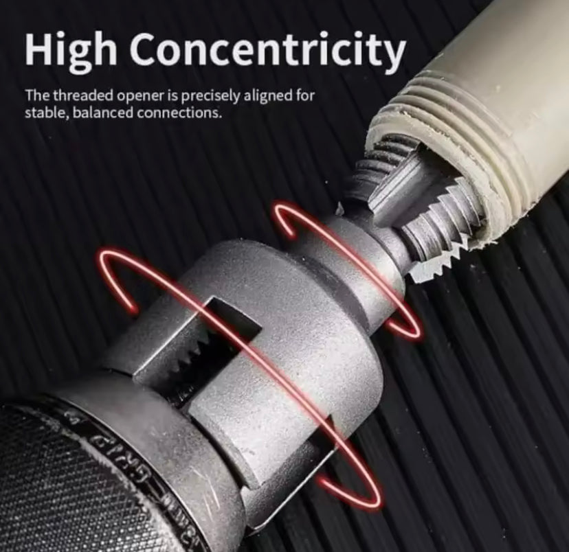 Electric Drill PVC Pipe Threader Kit 3/4 Inch Internal External Thread Cutter Tool Plumbing Repair for PVC Pipe DIY