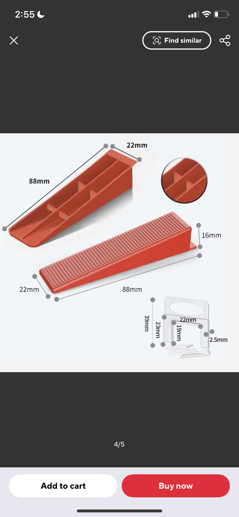 100PCS Floor Tile Leveling System Clips Spacers Straps Tile Piler Wadge Ceramic Tile Laying Leveling Construction Tools