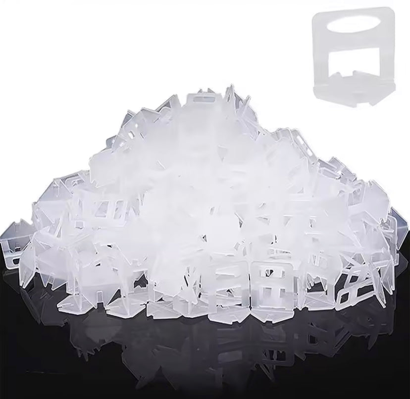 100PCS 1.5mm Tile Leveling System Clips PE Material Spacers for Ceramic Wall Tile Leveling Construction Tools