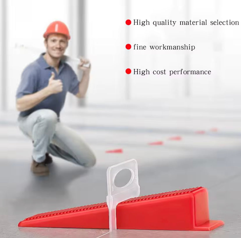 100PCS 1.5mm Tile Leveling System Clips PE Material Spacers for Ceramic Wall Tile Leveling Construction Tools