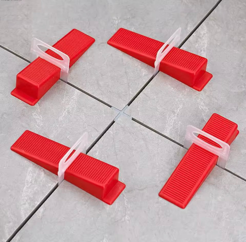 100PCS 1.5mm Tile Leveling System Clips PE Material Spacers for Ceramic Wall Tile Leveling Construction Tools
