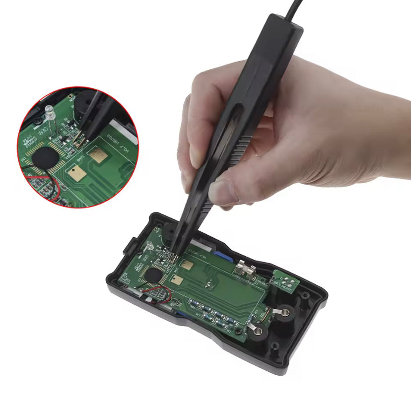 Multi-purpose SMD SMT Test Clamp Test Clip Lead Probe Digital Multimeter Meter Tweezer for IC Resistance Measurement Tweezers Type Patch Clamp