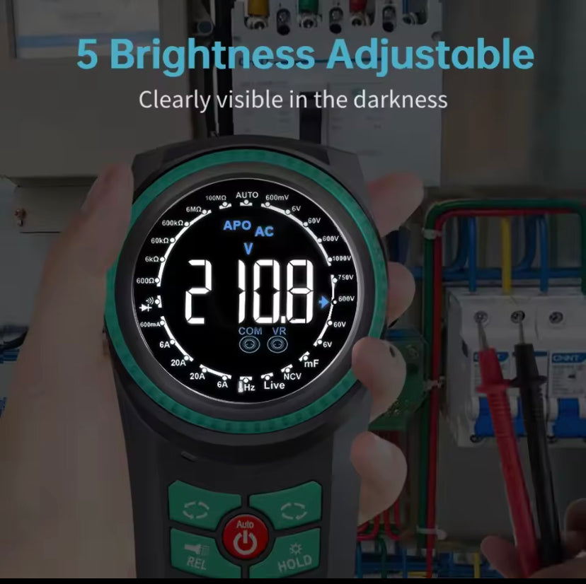 WINAPEX 189C/D Portable Rotary Dial Digital Multimeter AC DC Voltage Current Tester NCV Diode Capacitance Resistance Meter