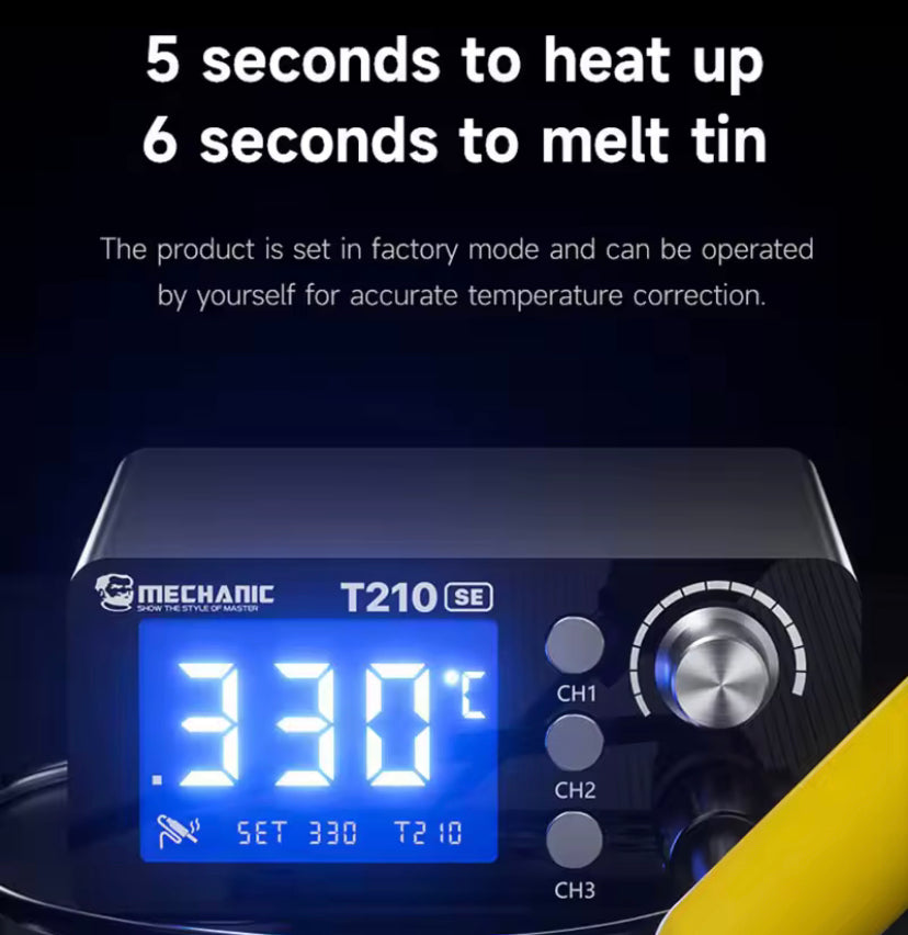 MECHANIC T210 SE Digital Display Thermostatic Soldering Station Universal C210 Series Placement Electronic Repair Welding Tools
