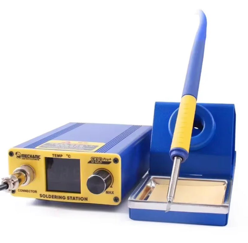 MECHANIC T12 Pro LED Digital Display Soldering Station Electric Soldering Iron Fast Heating Intelligent Anti-Static Thermostat