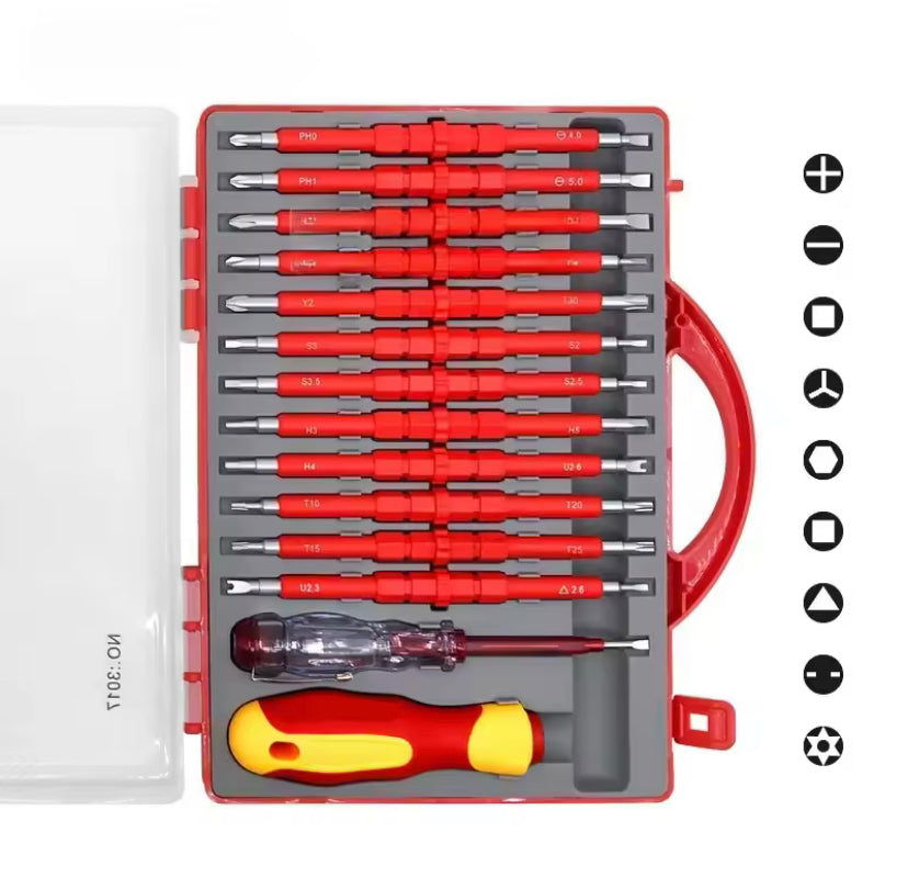 Screwdriver Set 26 in 1 Magnetic Screwdriver Bit Phillips Screwdriver Repair Equipment Electrician Hand Tools