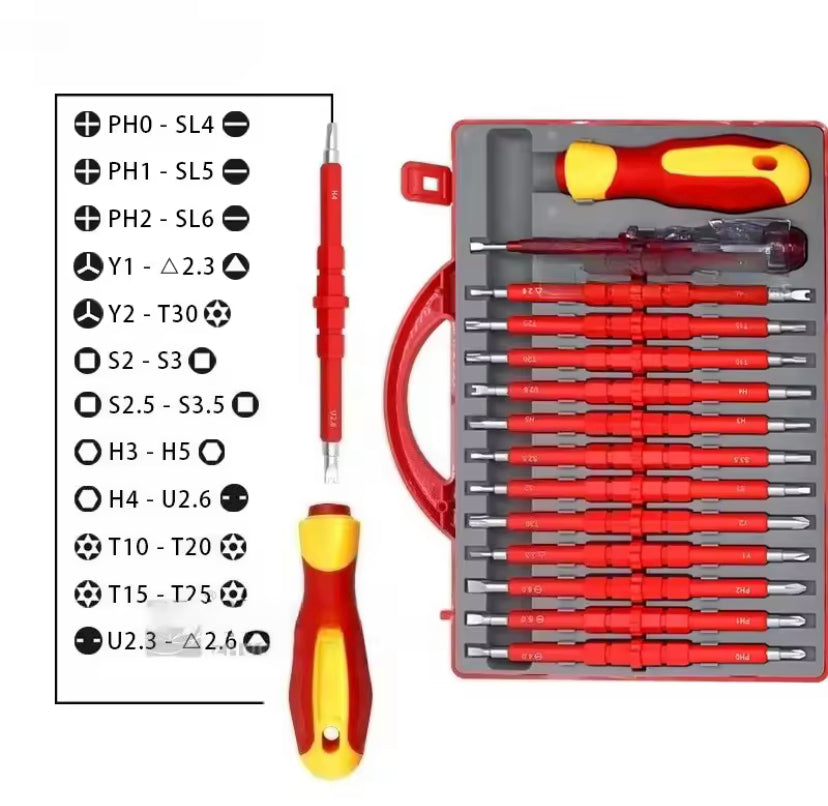 Screwdriver Set 26 in 1 Magnetic Screwdriver Bit Phillips Screwdriver Repair Equipment Electrician Hand Tools