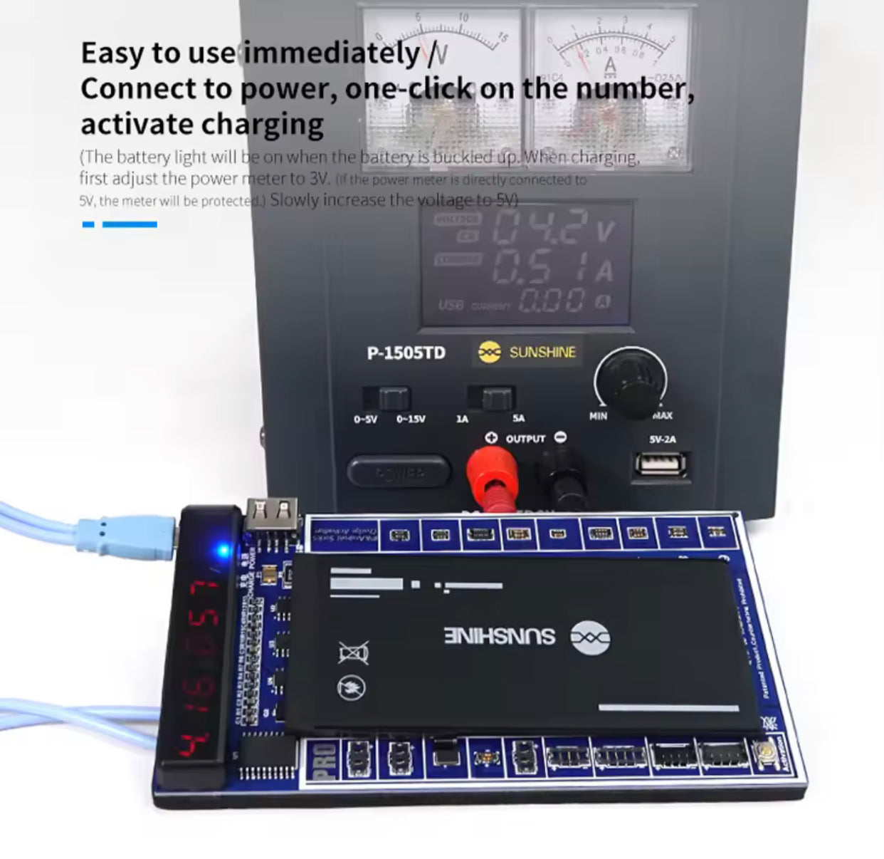 SUNSHINE SS-915 V9.0 Universal Battery Activation Board for IP 6G-15ProMax  Android Fast Charging Testing Activated Panel