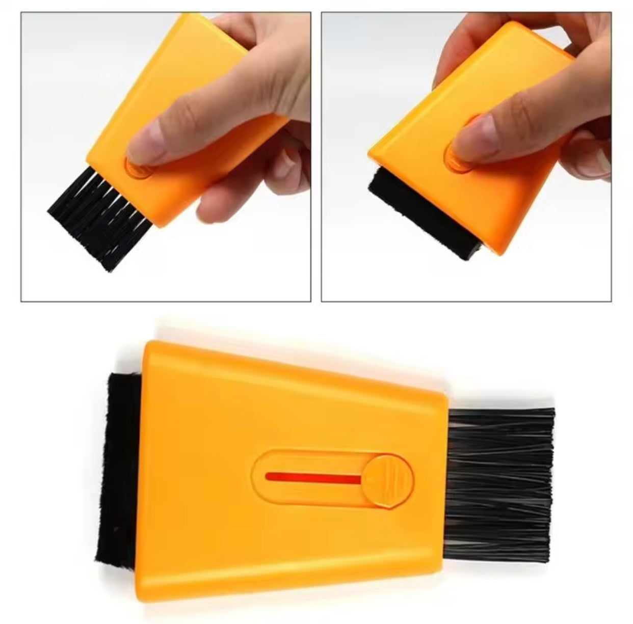 2 In 1 Cleaning Brush Computer Screen Wipe Retractable Monitor LCD Display Digital Camera Keyboard Cleaner With Free Alcohol Ammonia