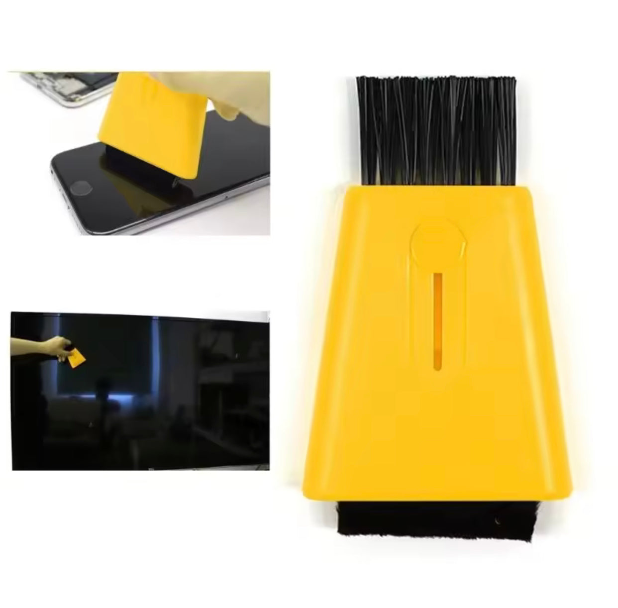 2 In 1 Cleaning Brush Computer Screen Wipe Retractable Monitor LCD Display Digital Camera Keyboard Cleaner With Free Alcohol Ammonia