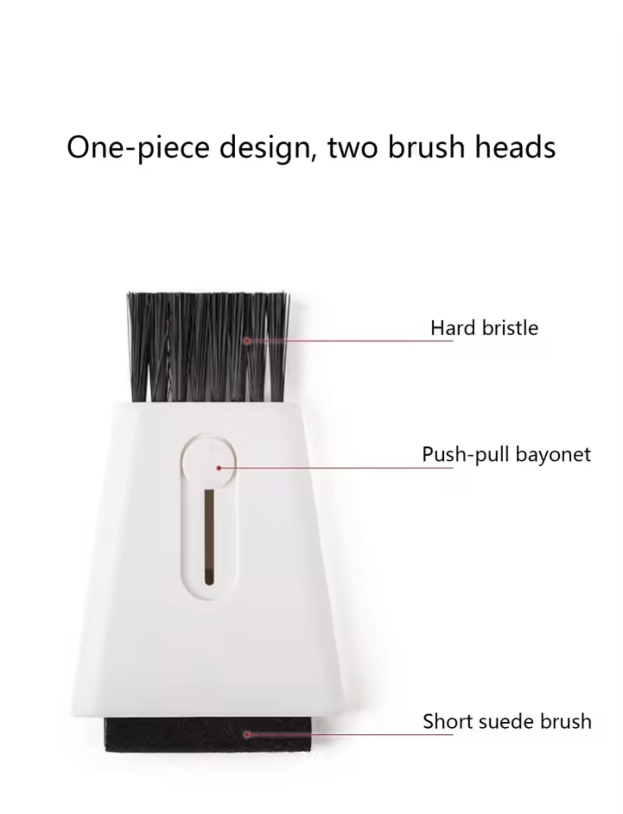 2 In 1 Cleaning Brush Computer Screen Wipe Retractable Monitor LCD Display Digital Camera Keyboard Cleaner With Free Alcohol Ammonia