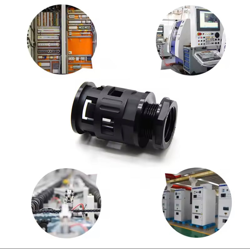 Corrugated Pipe Joint Plastic Tube Connecto Bellows Joint AD10-AD54.5 Cable Gland Nylon Joint Pipe Glands