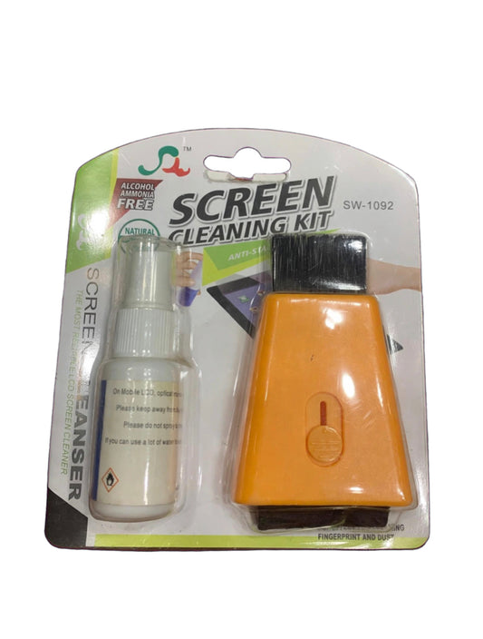 2 In 1 Cleaning Brush Computer Screen Wipe Retractable Monitor LCD Display Digital Camera Keyboard Cleaner With Free Alcohol Ammonia