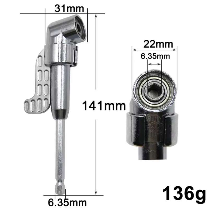 105 Degree Handle Turning Screwdriver Joint Sleeve Multifunctional Corner Tool Screwdriver Head Turning Universal Joint