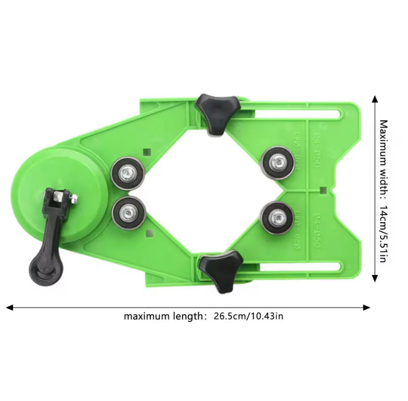 Drill Guide Positioning Tool for Tile, Glass, Marble – Vacuum Suction Holder for Accurate Drilling, Ceramic Tile Chamfering Tool