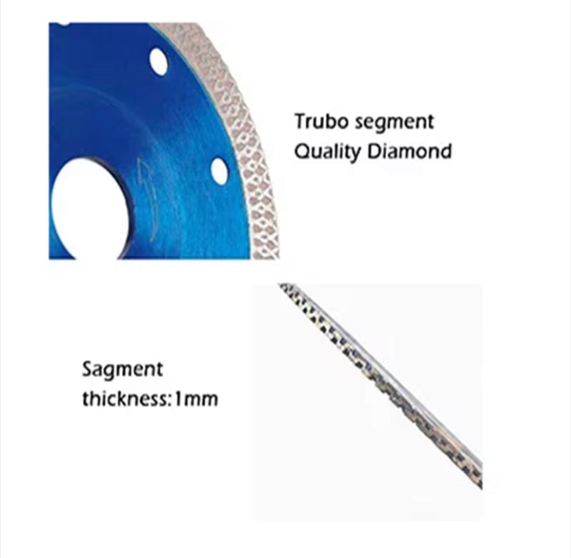 1PC X Mash 5''/4'' Super Thin Diamond Blade 2Pcs for Porcelain/Ceramic/Granite/Marble, Smooth Cutting Wheel Disc for Angle Grinder