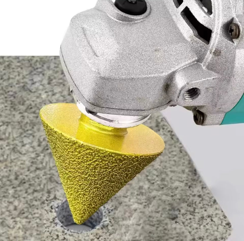 1PC M14 Thread Diamond Beveling Chamfer Bit 50mm Cone Punching Expanding Drill Bit Grinding Wheel Ceramic Tile Chamferer