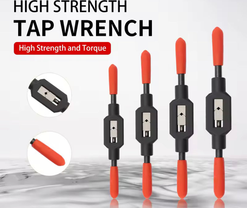 1PC Adjustable Tap Wrench Handle for M1-M8~M9-M27 Metric Taps Superhard High Carbon Steel Tap Reamer Hand Threading Tools