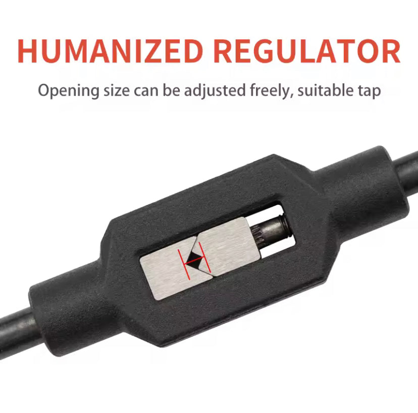 1PC Adjustable Tap Wrench Handle for M1-M8~M9-M27 Metric Taps Superhard High Carbon Steel Tap Reamer Hand Threading Tools