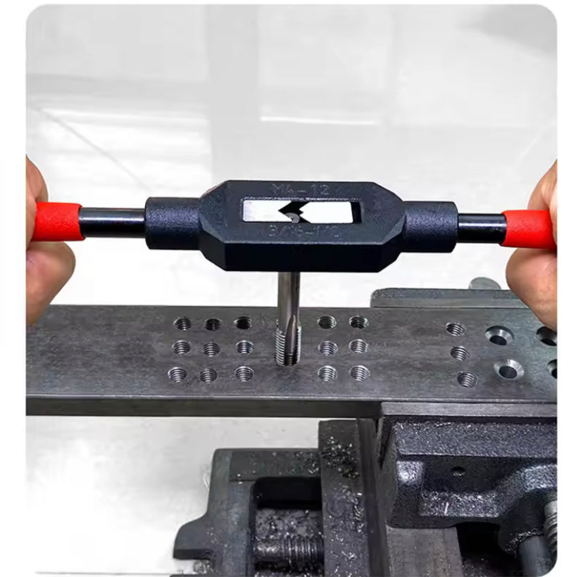 1PC Adjustable Tap Wrench Handle for M1-M8~M9-M27 Metric Taps Superhard High Carbon Steel Tap Reamer Hand Threading Tools
