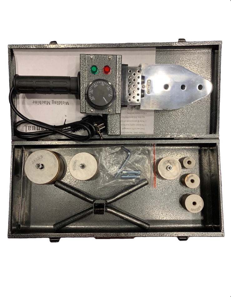 220V Pipe Welding Machine 1200W With Metal Box Pipe Welding Iron PB/PP/PE/PPR 20mm 25mm 32mm 40mm 50mm And 63mm Die Head, Home Water Pipe Plastic Welding Tools