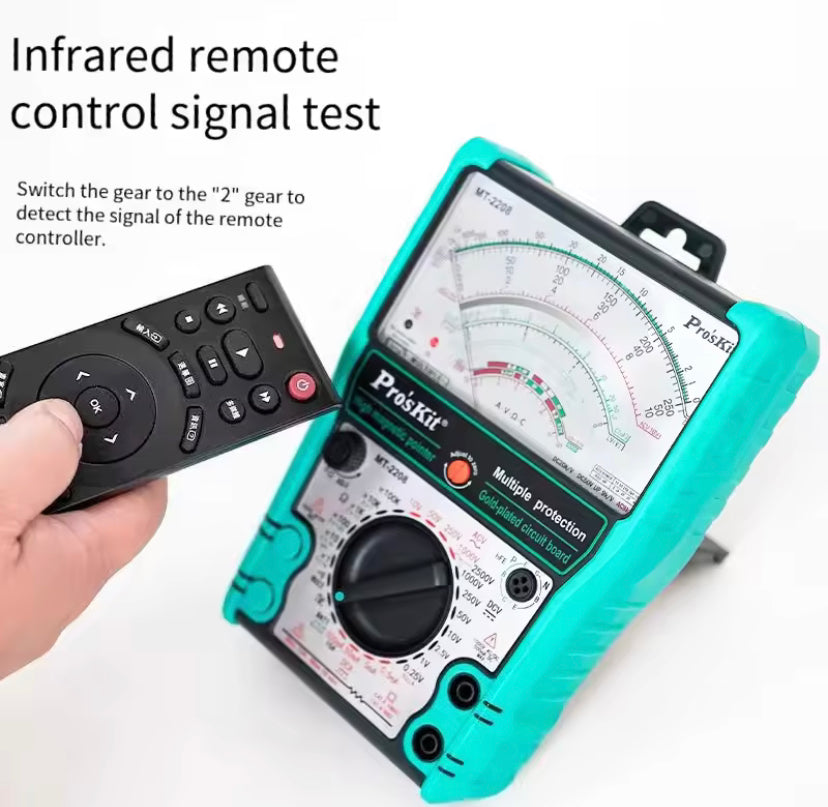 Proskit MT-2208 pointer meter high-precision mechanical external magnetic anti burn multimeter maintenance electrician's meter