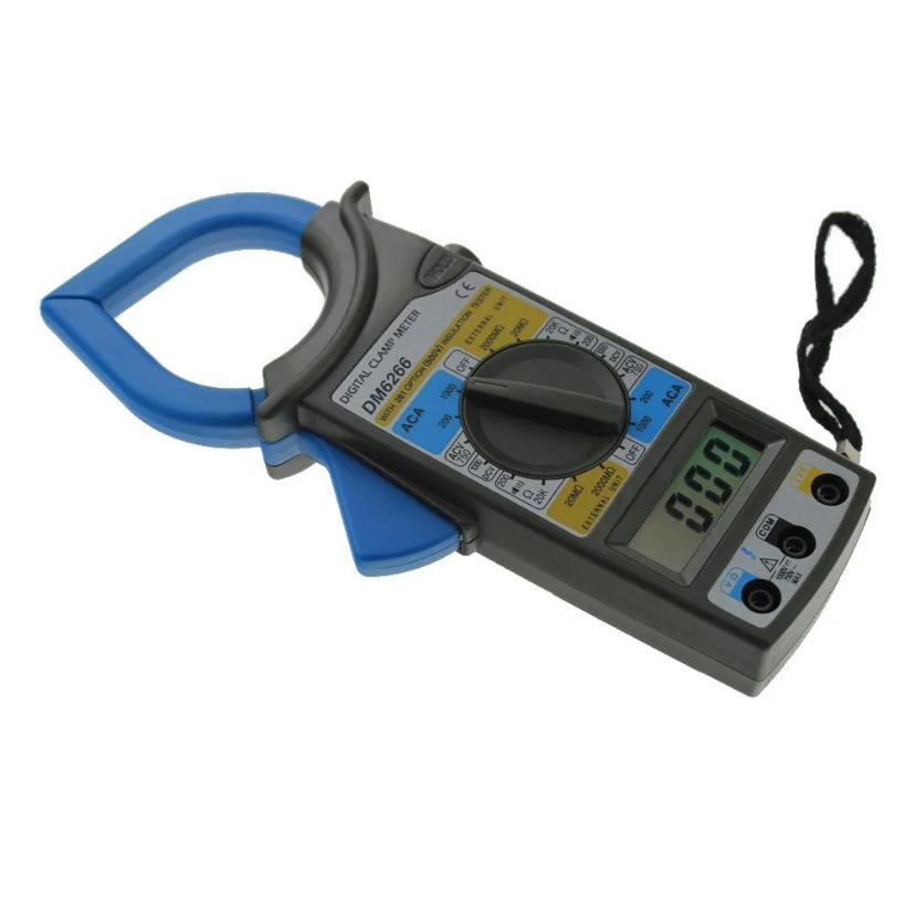 6266 Digital Clamp Meter AC/DC Voltage AC Amp Multimeter Large LCD Screen Phone Keyboard Car Ohm Live Line Electric Tester