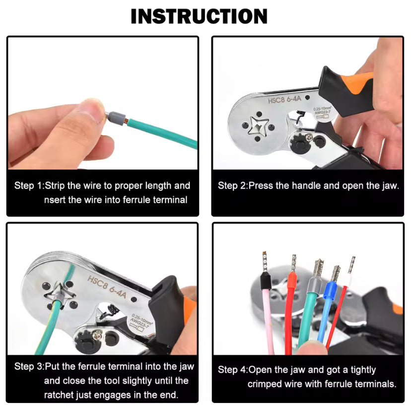 1200PCS Wire Ferrules Connectors Terminals Kit Assortment Ferrule Wire Connector Kit Insulated Cord Pin End AWG 22-7
