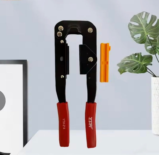 IDC Crimp Tool for Flat Ribbon Cable for Flat Ribbon Cable IDC Connectors Ratchet Type Terminal Crimping Pliers R7UB