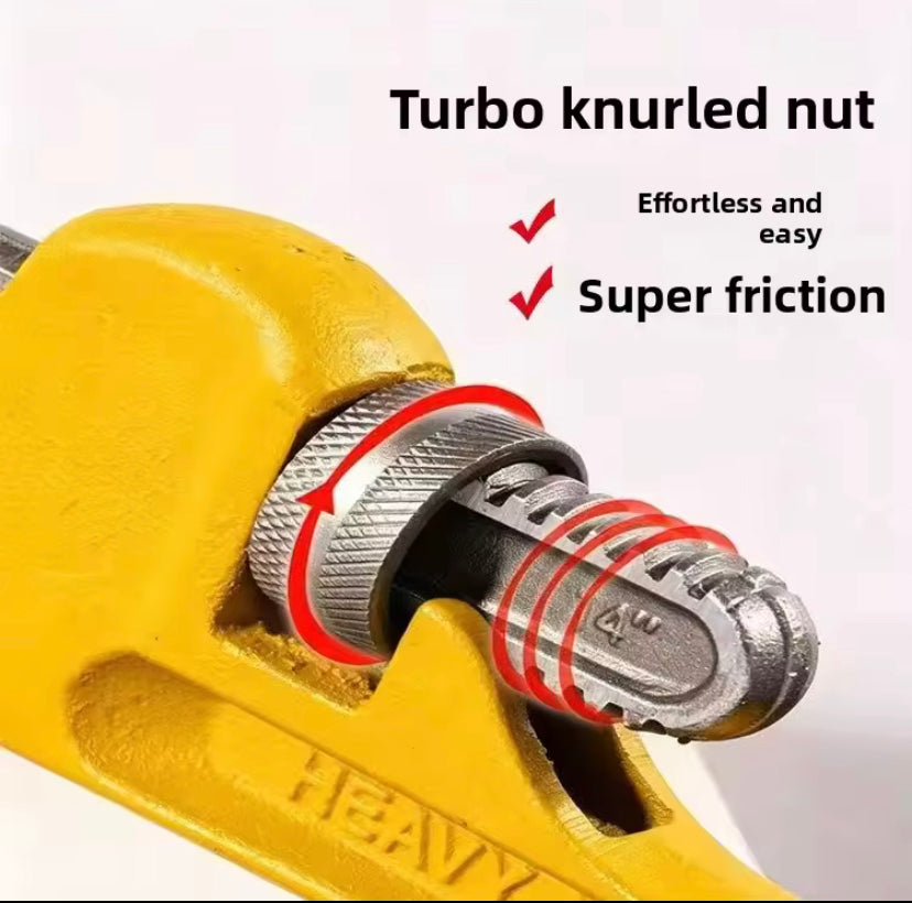 Multi-Purpose Pipe Pliers Self-Tightening Pliers Labor-saving Water Pipe Pliers Water Pipe Black&Yellow Hand Tools Universal